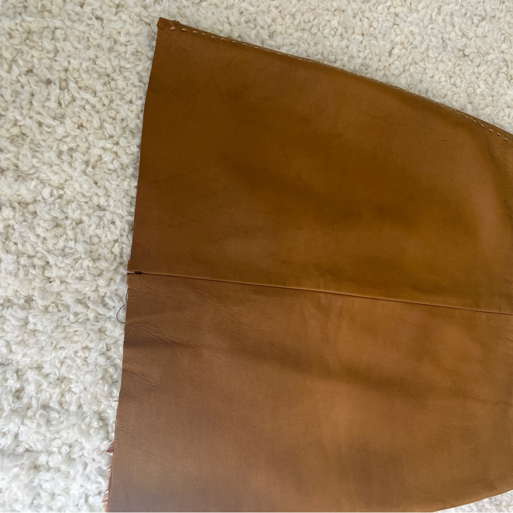 Banana Republic Brown Leather Pencil Skirt